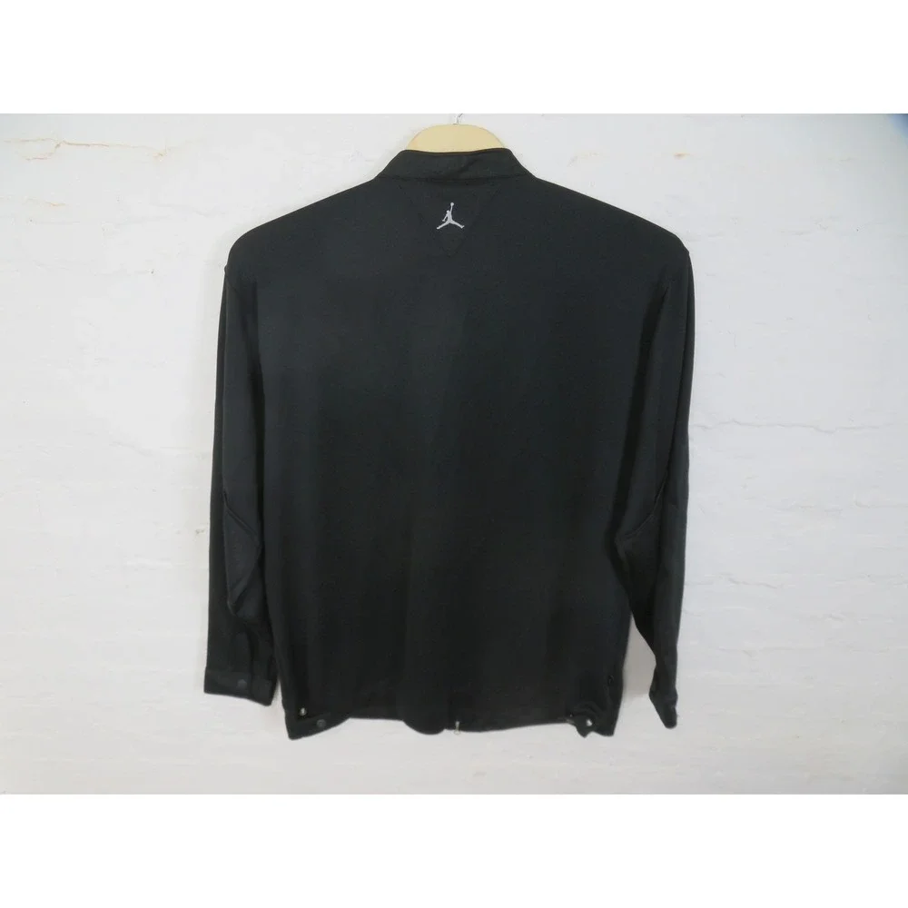 Vtg Air Jordan AF-1 Track Jacket Mens 3XL Black Full Zip Air Force 1 Jumpman y2k
